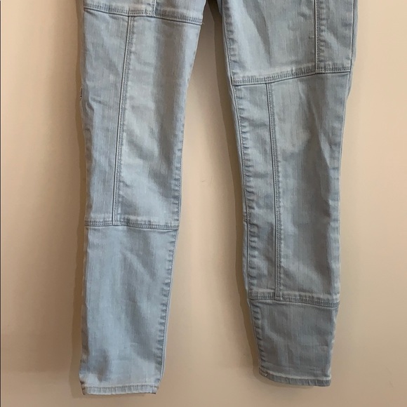 Gap - skinny crop, patchwork jeans, size 0 - Picture 4 of 6